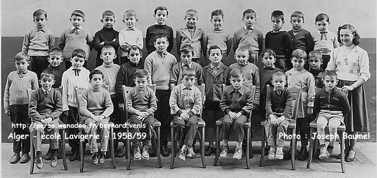 l'école Lavigerie, en 1958-1959